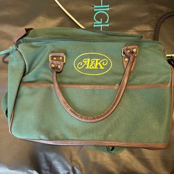 Abercrombie and Kent Weekender Bag Forest Green Canvas Vintage Classic - OS - Picture 4 of 8